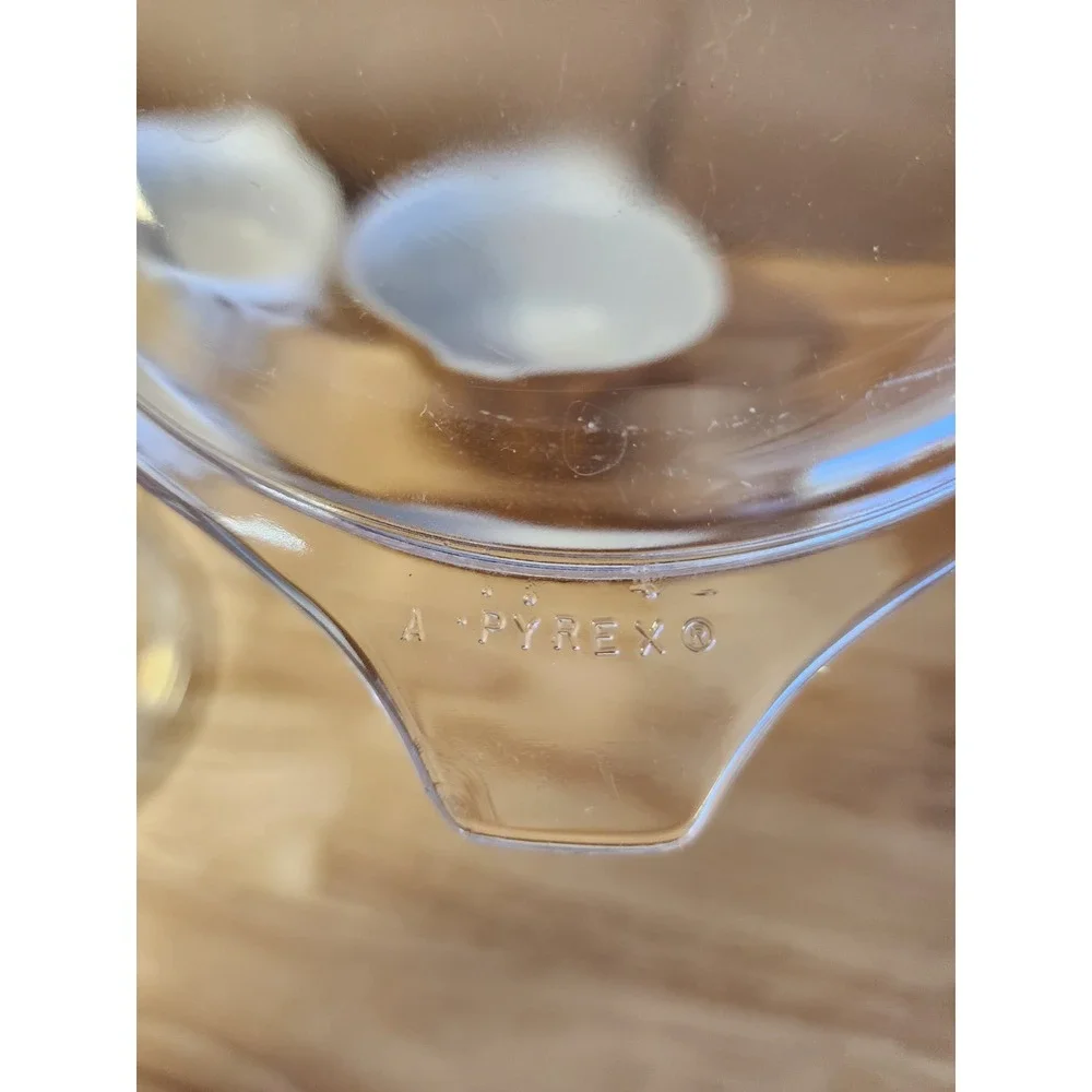 Vtg Set of 6 Pyrex Early American Covered Nesting Casserole Dishes with Lids
